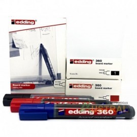 Marcador edding pizarra 360 p/redonda recargable