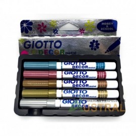 Marcador Giotto Decor metal x 5c