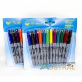 Marcador Kaika x12 colores