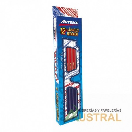Lápiz Artesco bicolor delgado triangular