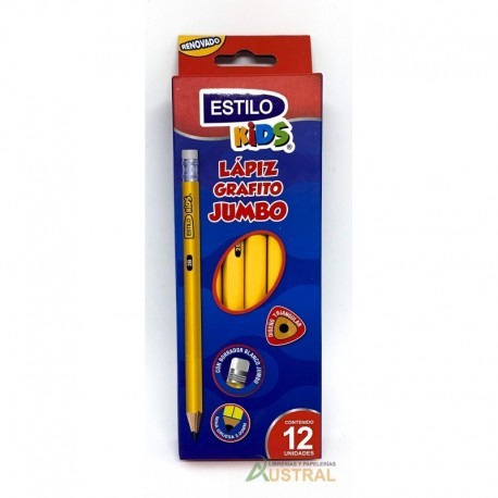Lápiz Estilo triangular jumbo 2B - Librería y Papelería Austral