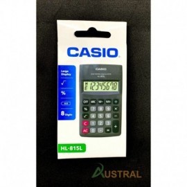 Calculadora Casio bolsillo HL-815 8 dígitos