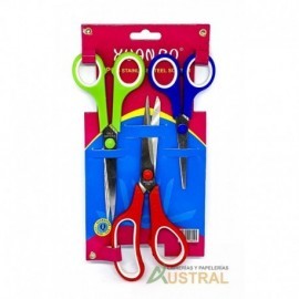 Tijera Stainless en blister x 3u ref 24282 XUAN BO