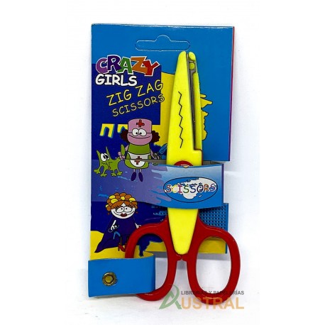 Tijera zig zag Crazy Girls #804172