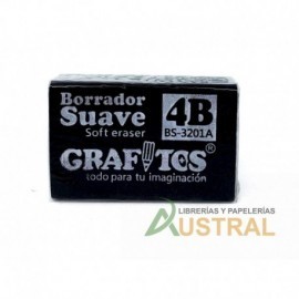 Borrador negro Grafitos 4B BO-1