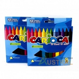 Crayon Carioca Jumbo triangular x12c