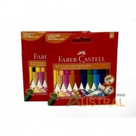 Crayon Faber Castell x12c grueso nuevo triangular