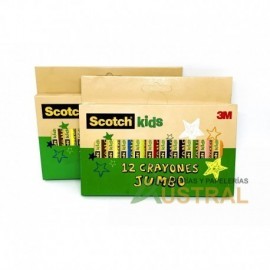 Crayon Scotch 3M jumbo redondo x 12c