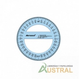 Graduador Artesco 360gr. 10cm