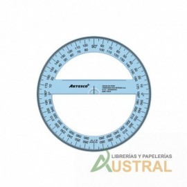 Graduador Artesco 360gr. 20cm