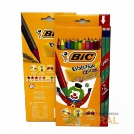 Pintura Bic kids x12 larga Circus
