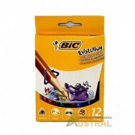 Pintura Bic kids x12 larga triangular gigante jumbo