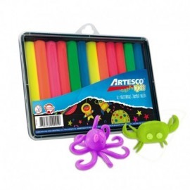 Plastilina Artesco Jumbo x12c neon