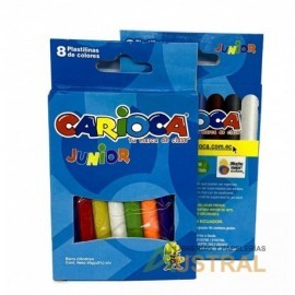 Plastilina Carioca x 8c corta