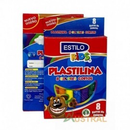 Plastilina Estilo x8c corta