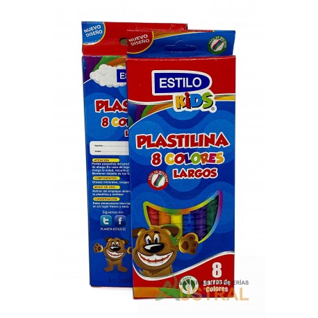 Plastilina Estilo x8c larga