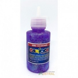 Goma con escarcha Carioca 60ml tornasol