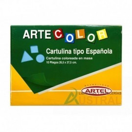 Cartulina Española Artel 26x37 x10u